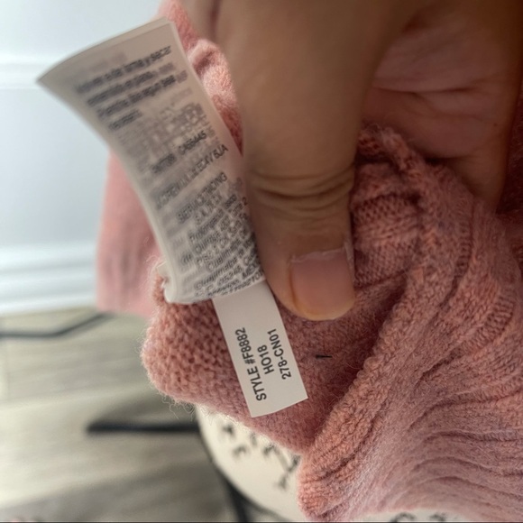 Madewell pink super soft turtleneck inland sweater - Picture 6 of 7